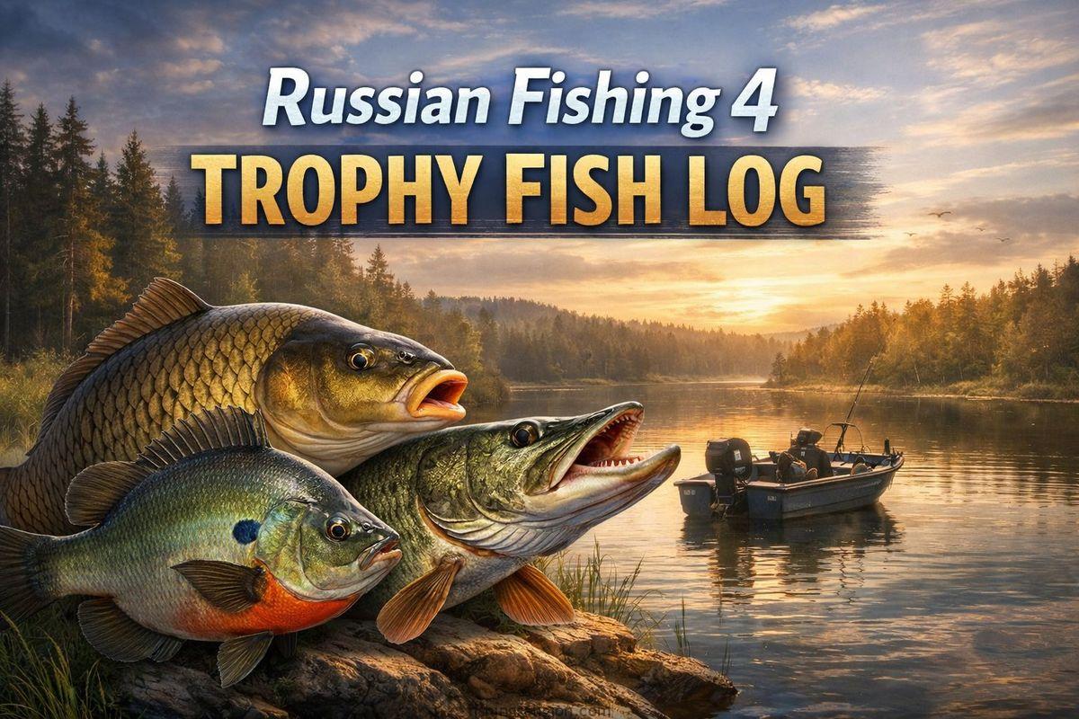 Romphy Fish Russian Fishing 4 Trophy Fish Log – Catches & Setups