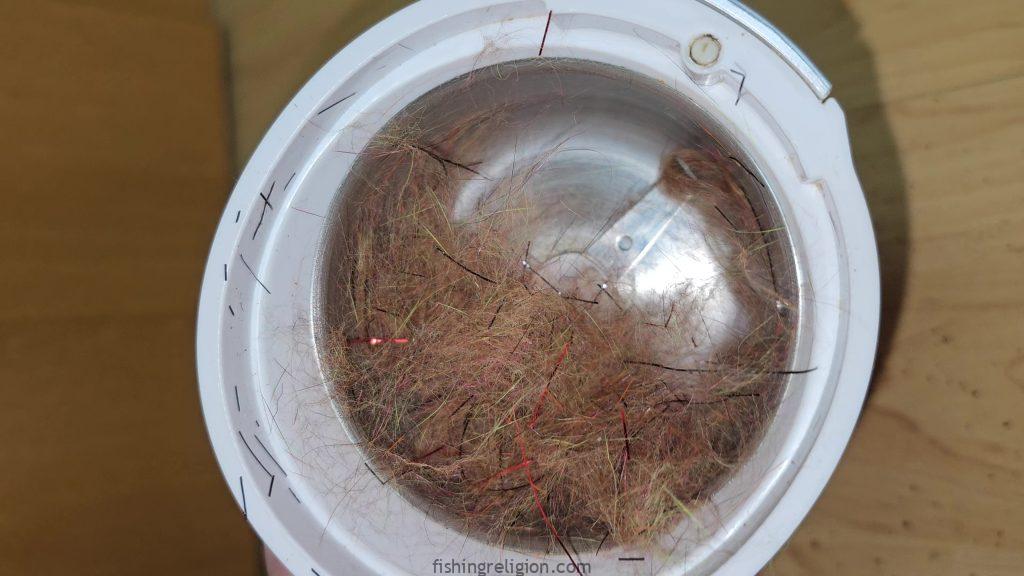 Homemade Fly Tying Dubbing made from scraps.